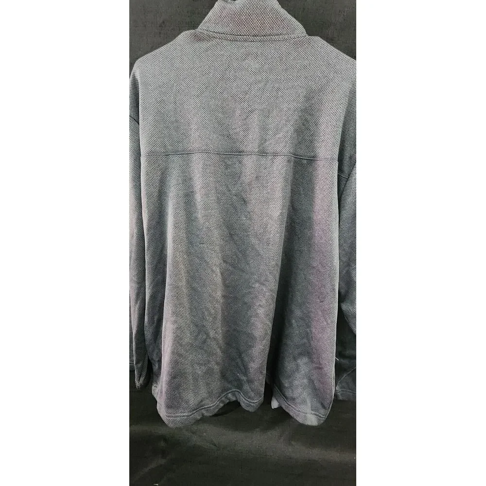 Callaway Midweight Waffle Knit Fleece 1/4 Zip Golf‎ Sweater XL Grey pullover